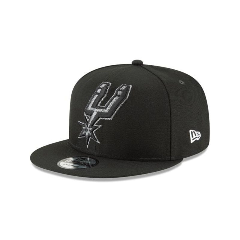 NBA San Antonio Spurs Squad Twist 9Fifty Snapback (KNO0477) - Black New Era Caps